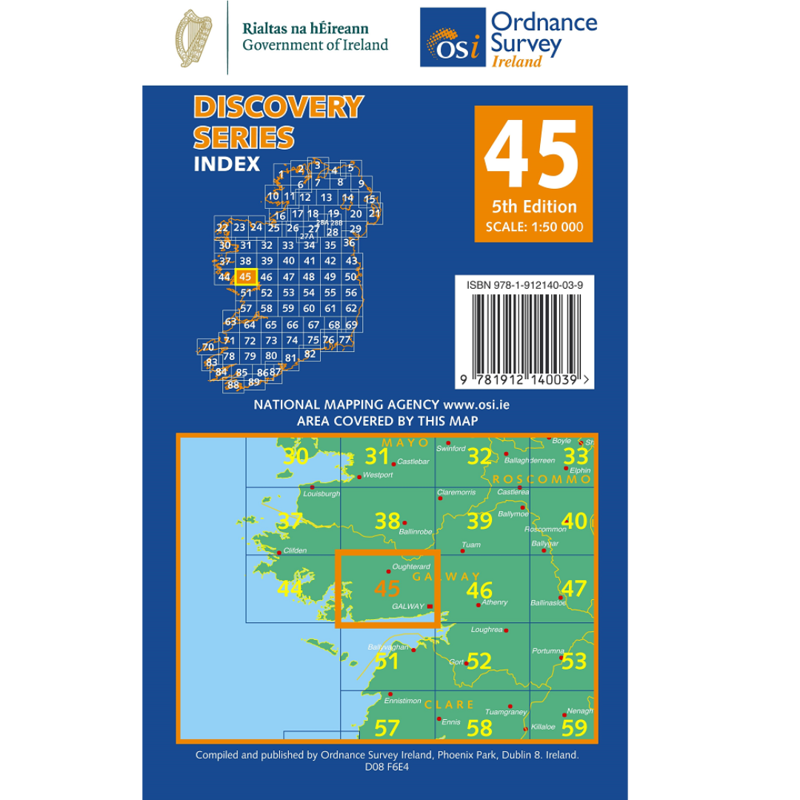 OSI Discovery Series Sheet 45 Lamfold Galway. 5th Edition 2020-1